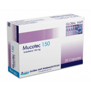 MUCOTEC 150 MG ( ERDOSTEINE ) 20 CAPSULES